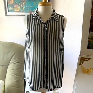 Sheer sleeveless top